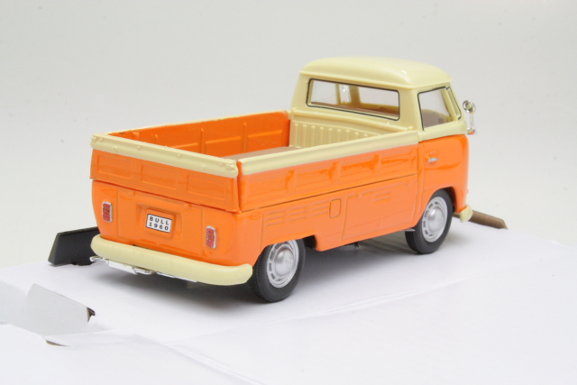 VW T1 Pick Up, oranssi/valkoinen - Sulje napsauttamalla kuva