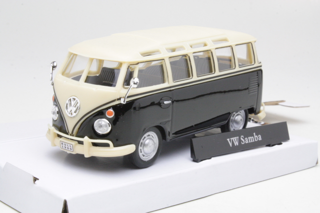 VW T1 Samba Bus, musta/valkoinen