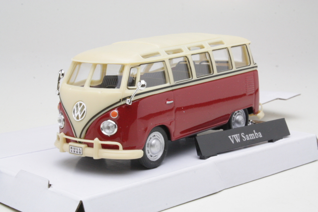 VW T1 Samba Bus, dark red/white