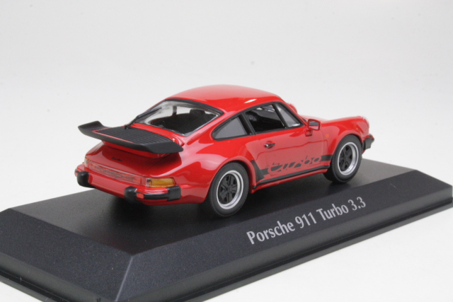 Porsche 911 Turbo 3.3 (930) 1979, punainen - Sulje napsauttamalla kuva