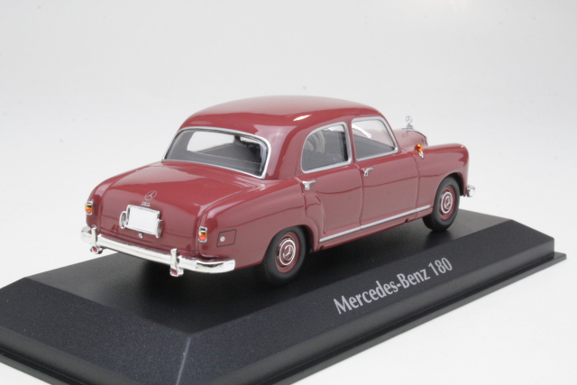 Mercedes 180 (w120) 1955, tummanpunainen