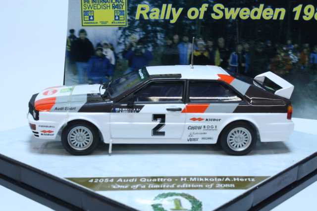 Audi Quattro, Sweden 1981, H.Mikkola, no.2 - Sulje napsauttamalla kuva