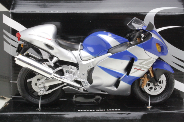 Suzuki GSX1300R Hayabusa 2000, sininen/valkoinen - Sulje napsauttamalla kuva