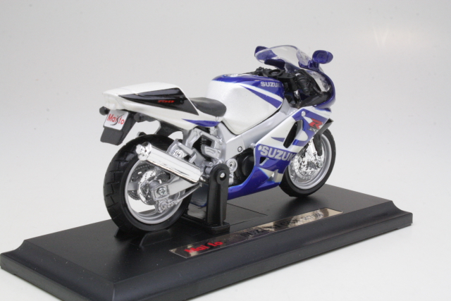 Suzuki GSX-R750 2001, sininen/valkoinen - Sulje napsauttamalla kuva