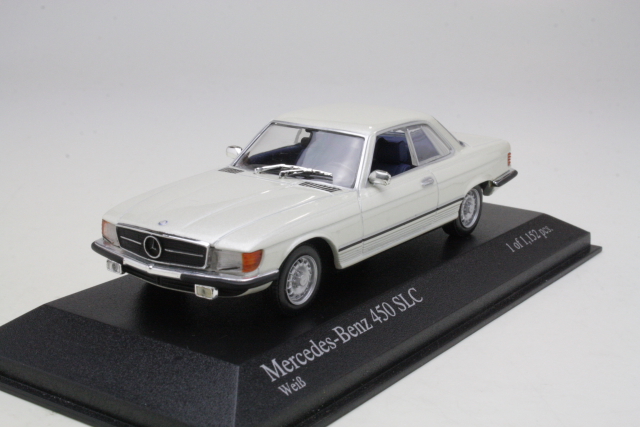 Mercedes 450SLC 1974, valkoinen