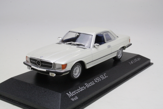 Mercedes 450SLC 1974, valkoinen - Sulje napsauttamalla kuva