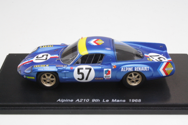 Alpine A210, 9th Le Mans 1968, A.LeGuellec/A.Serpaggi, no.57 - Sulje napsauttamalla kuva