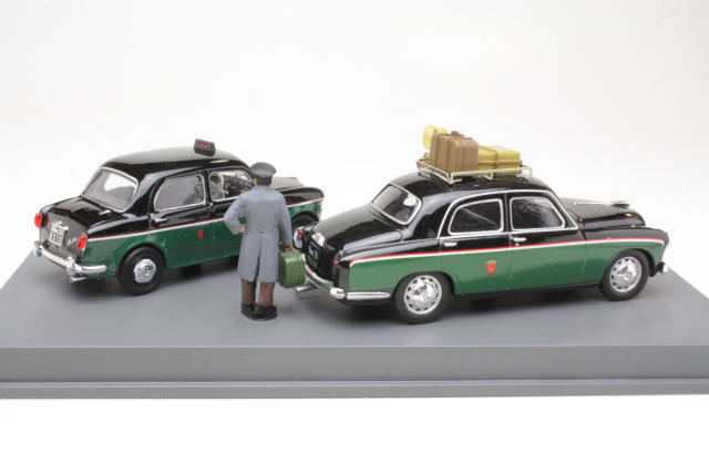 Set Taxi Piazza San Pietro Roma 1959 (Fiat 1100/Alfa Romeo 1900) - Sulje napsauttamalla kuva