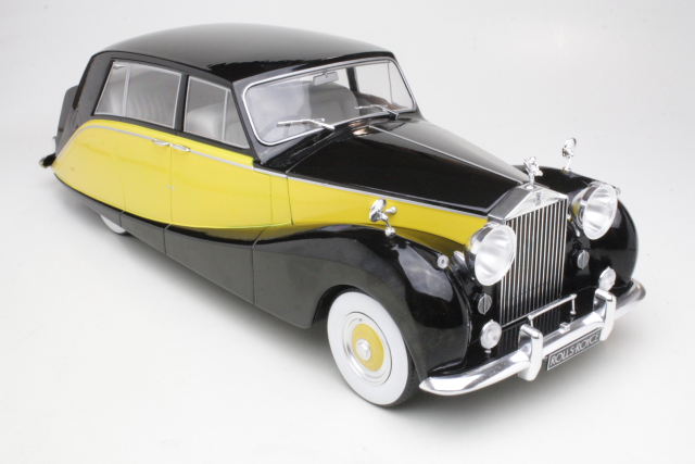 Rolls Royce silver Wraith Empress by Hooper 1956, black/yellow