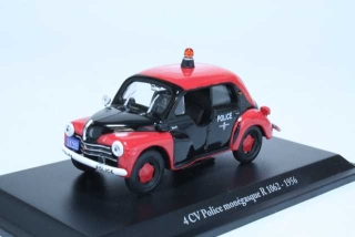 Renault 4CV Police Monegasque 1956, musta/punainen