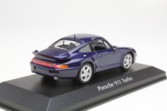 Porsche 911 Turbo S (993) 1997, blue