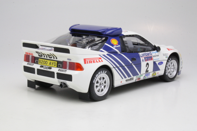 Ford RS200 Gr.B, RAC 1986, S.Blomqvist, no.2 - Sulje napsauttamalla kuva