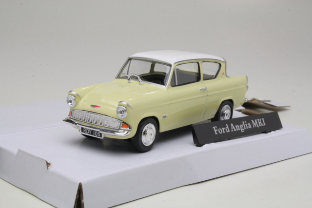 Ford Anglia 105E, keltainen - Sulje napsauttamalla kuva