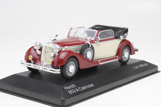 Horch 853A Convertible 1938, punainen/beige
