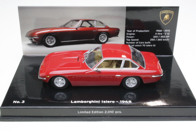 Lamborghini Islero 1968, punainen - Sulje napsauttamalla kuva