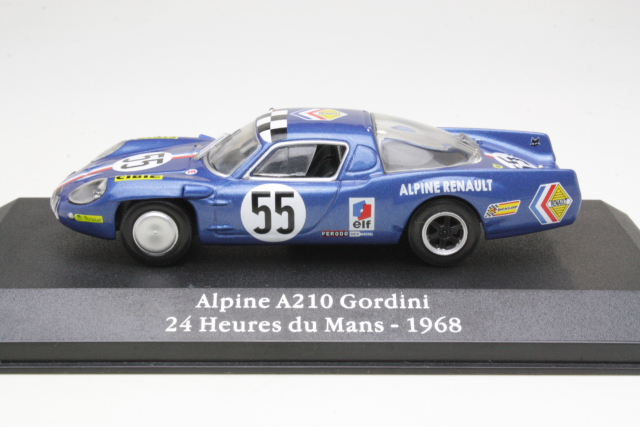 Alpine A210 Gordini, 24h Le Mans 1968, Andruet/Nicolas, no.55 - Sulje napsauttamalla kuva