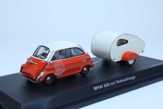 BMW 600 + Asuntovaunu, punainen/valkoinen