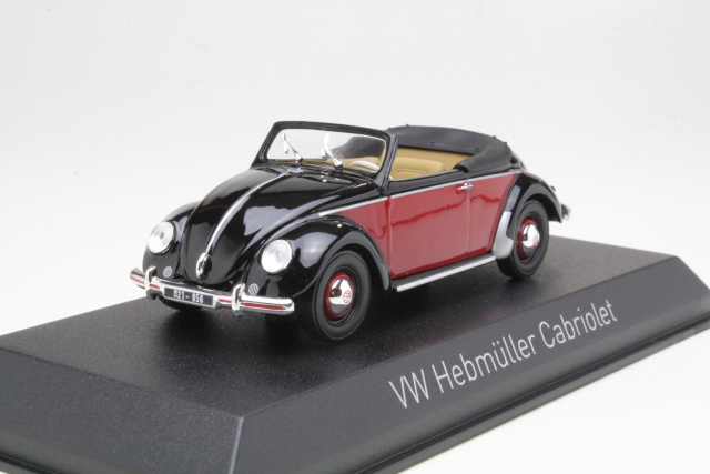 VW Hebmuller 1949, musta/punainen