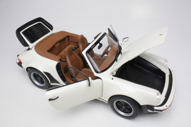 Porsche 911 Turbo Cabriolet 1987, vaalea beige - Sulje napsauttamalla kuva