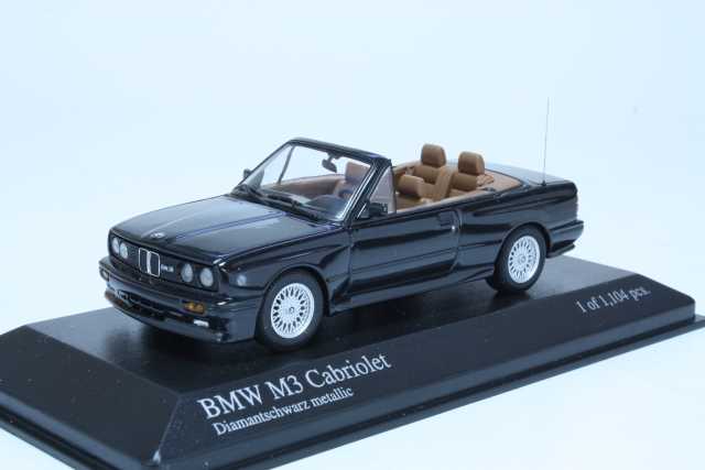 BMW M3 (e30) Cabriolet 1988, musta