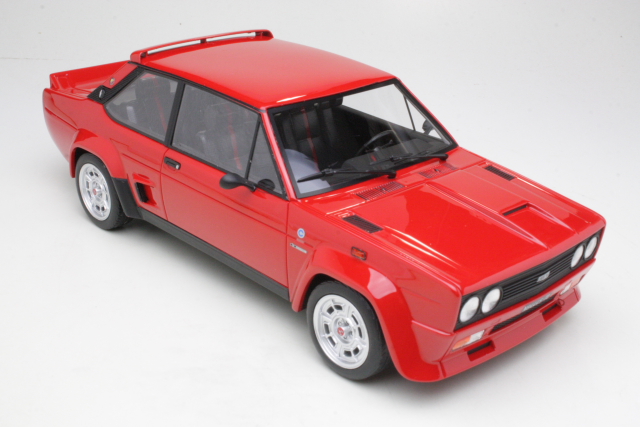 Fiat 131 Abarth Stradale 1976, punainen - Sulje napsauttamalla kuva