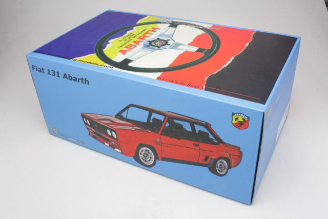 Fiat 131 Abarth Stradale 1976, punainen - Sulje napsauttamalla kuva