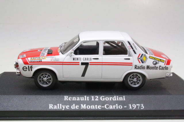 Renault 12 Gordini, Monte Carlo 1973, J.Ragnotti, no.7 - Sulje napsauttamalla kuva