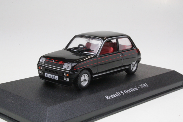 Renault 5 Gordini 1982, musta - Sulje napsauttamalla kuva