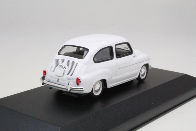 Fiat 600D 1963, valkoinen