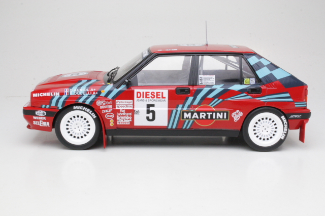 Lancia Delta HF Integrale 16V, San Remo 1989, D.Auriol, no.5 - Sulje napsauttamalla kuva