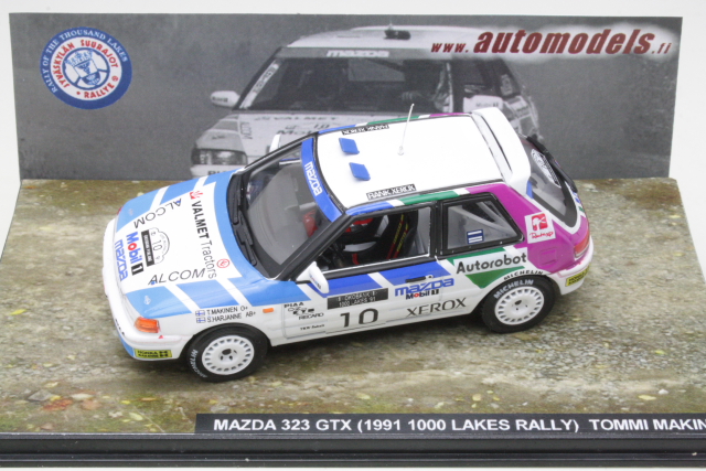 Mazda 323 GT-X, 5th. Finland 1991, T.Mäkinen, no.10