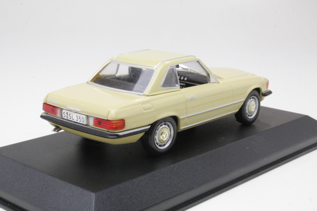 Mercedes 350SL (R107) 1971, beige - Sulje napsauttamalla kuva