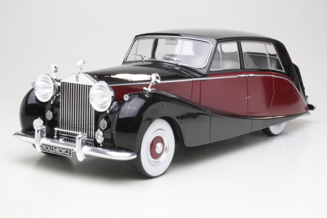 Rolls Royce Silver Wraith Empress by Hooper 1956, musta/punainen - Sulje napsauttamalla kuva