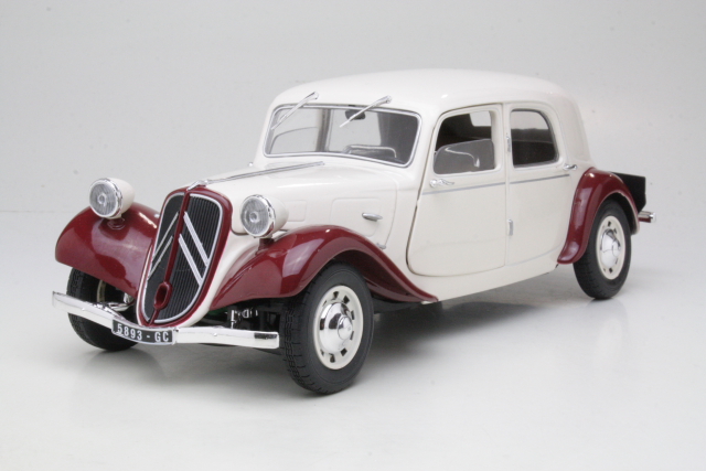 Citroen Traction 11CV 1938, beige/punainen - Sulje napsauttamalla kuva