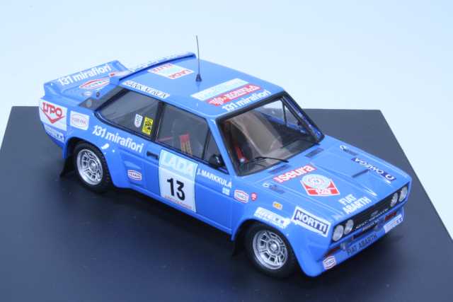 Fiat 131 Abarth, 2nd. 1000 Lakes 1977, T.Salonen, no.13 - Sulje napsauttamalla kuva