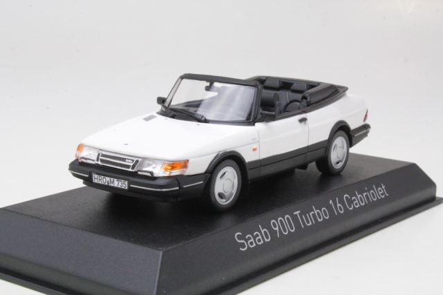 Saab 900 Turbo 16 Cabriolet 1992, valkoinen - Sulje napsauttamalla kuva