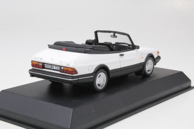 Saab 900 Turbo 16 Cabriolet 1992, valkoinen