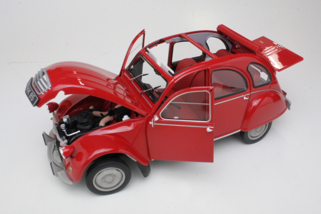 Citroen 2CV 6 1972, punainen - Sulje napsauttamalla kuva