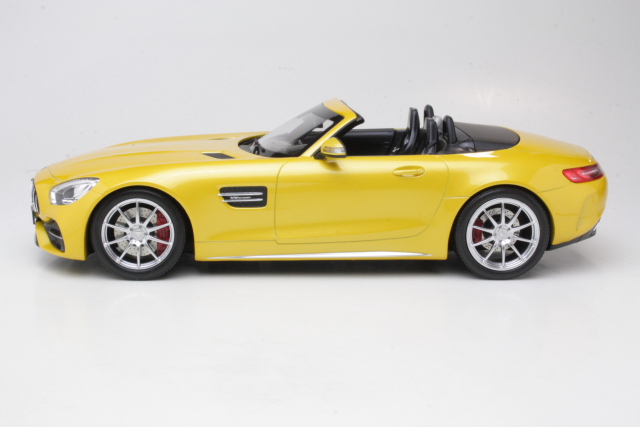 Mercedes-AMG GT C Roadster 2017, keltainen - Sulje napsauttamalla kuva