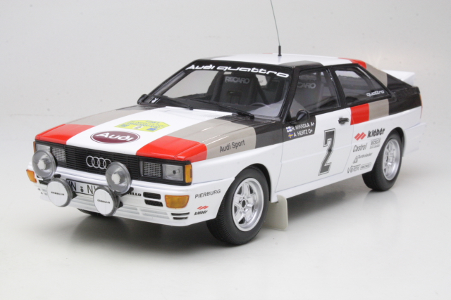 Audi Quattro, 1st. Sweden 1981, H.Mikkola, no.2 - Sulje napsauttamalla kuva