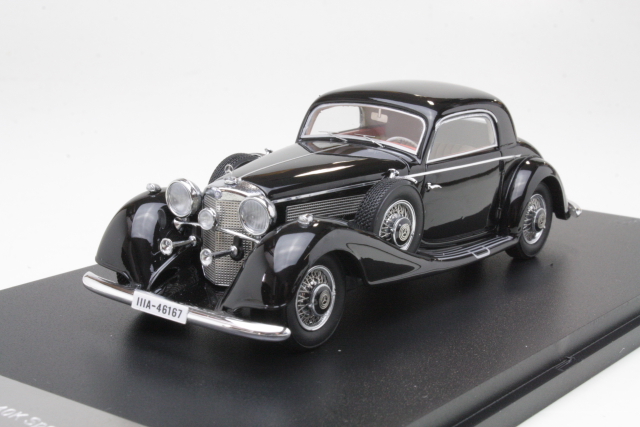 Mercedes 540K Sport Coupe 1936, musta - Sulje napsauttamalla kuva