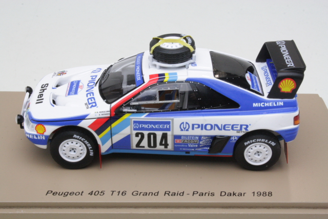 Peugeot 405 T16, Paris-Dakar 1988, A.Vatanen, no.204 - Sulje napsauttamalla kuva