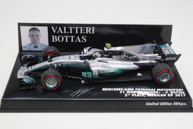 Mercedes AMG W08, 2nd. Mexican GP 2017, V.Bottas, no.77
