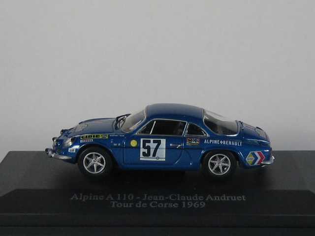 Alpine Renault A110, Tour de Corse 1969, J.C.Andruet, no.57