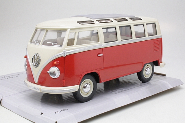 VW T1 Samba Bus 1962, red/white