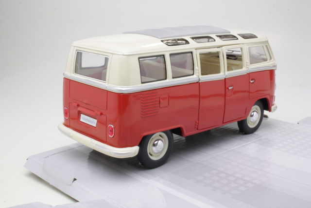 VW T1 Samba Bus 1962, red/white