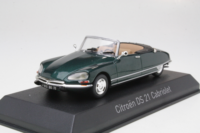 Citroen DS21 Cabriolet 1971, tummanvihreä - Sulje napsauttamalla kuva