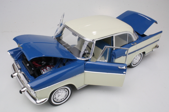 Simca Vedette Chambord 1960, blue/ivory - Click Image to Close