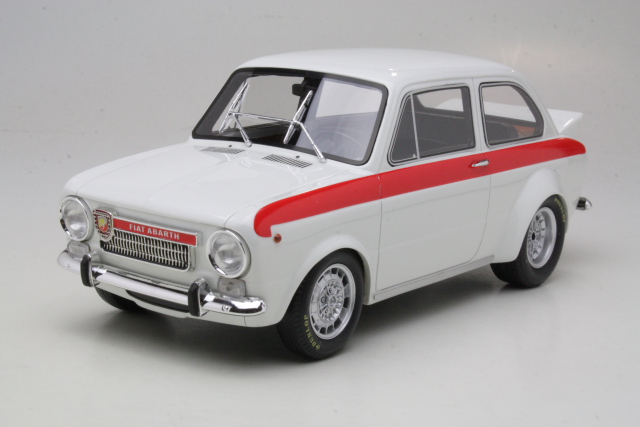 Fiat Abarth 1600 O.T. 1964, valkoinen "Test Version" - Sulje napsauttamalla kuva