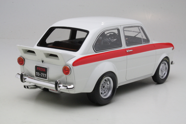 Fiat Abarth 1600 O.T. 1964, valkoinen "Test Version" - Sulje napsauttamalla kuva